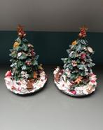 Twee Kerstboom muziekdozen - I wish you a Merry Christmas, Ophalen of Verzenden, Gebruikt