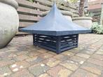 Schoorsteenkap,  alu + poedercoat  85 cm x 85 cm 70cm hoog, Zwart, Overige typen, Ophalen of Verzenden, Minder dan 5 m²