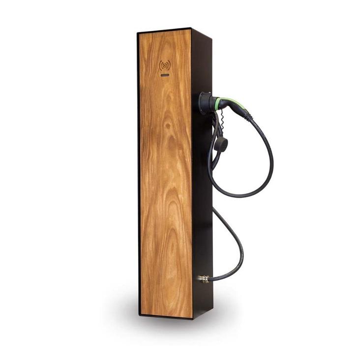 Design Laadpaal van hout en staal met App functie (DCC), Auto diversen, Laadpalen, Nieuw, Laadpaal, Ophalen of Verzenden