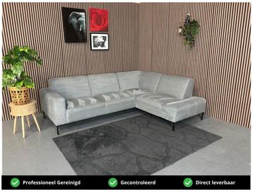 GRATIS LEVERING Hoekbank Grijs 265x200 REFURBISHED beschikbaar voor biedingen
