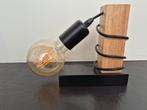 Moderne Wandlamp met Houten Accent, Nieuw, Ophalen of Verzenden, Minder dan 100 cm, Modern