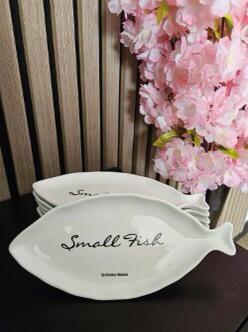 6 Riviera Maison Small Fish Tapas Plate - Vis Schaaltjes, Huis en Inrichting, Keuken | Servies, Nieuw, Schaal of Schalen, Keramiek