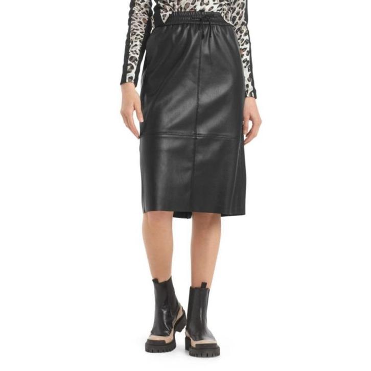 Vegan leder rokje MARCCAIN maat N6 42/44/46 NIEUW, Kleding | Dames, Rokken, Nieuw, Maat 42/44 (L), Zwart, Onder de knie, Verzenden