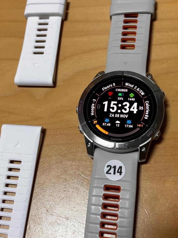 Garmin Epix Pro (GPSinruil-nr 214), Sieraden, Tassen en Uiterlijk, Sporthorloges, Zo goed als nieuw, Android, Afstand, Calorieverbanding