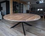 Ronde Eiken Tafels, Nieuw, Vijf personen of meer, 100 tot 150 cm, 100 tot 150 cm