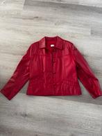 Rode leren jas - Maat L, Maat 42/44 (L), Ophalen of Verzenden, Jasje, Gedragen