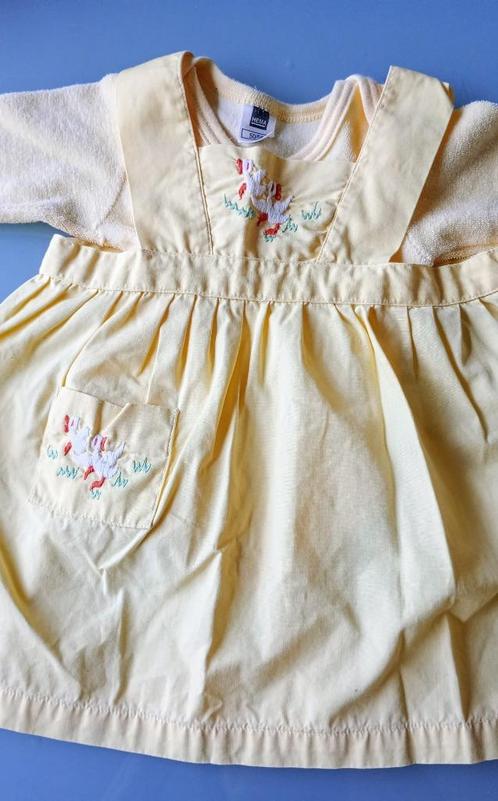 setje maat 56 lichtgel nieuw/nieuwstaat, Kinderen en Baby's, Babykleding | Maat 56, Nieuw, Meisje, Jurkje of Rokje, Ophalen of Verzenden
