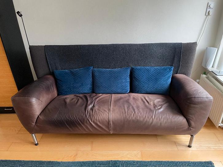 Zitbank, Huis en Inrichting, Banken | Bankstellen, Gebruikt, Rechte bank, Driepersoons, 150 tot 200 cm, 75 tot 100 cm, Kunststof