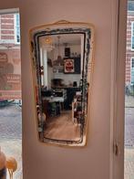 Vintage Spiegel Wandspiegel Mirror Goud Zwart, Ophalen of Verzenden, Minder dan 50 cm, Minder dan 100 cm