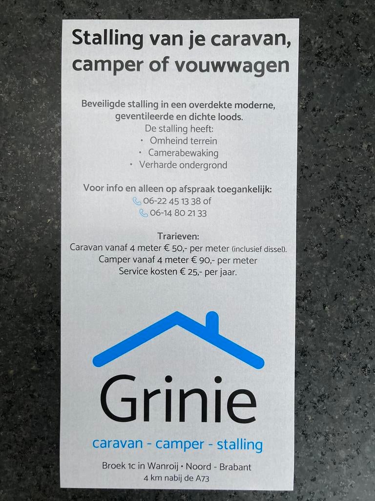 Stalling  caravan-Boot