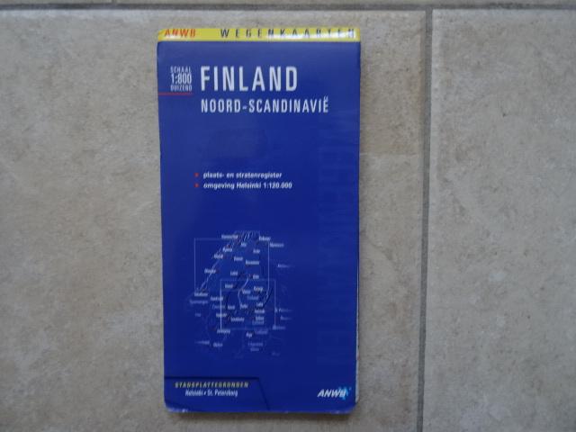anwb wegenkaart Finland, Noord Scandinavie, 1800 tot 2000, Europa Overig, Ophalen of Verzenden, Landkaart