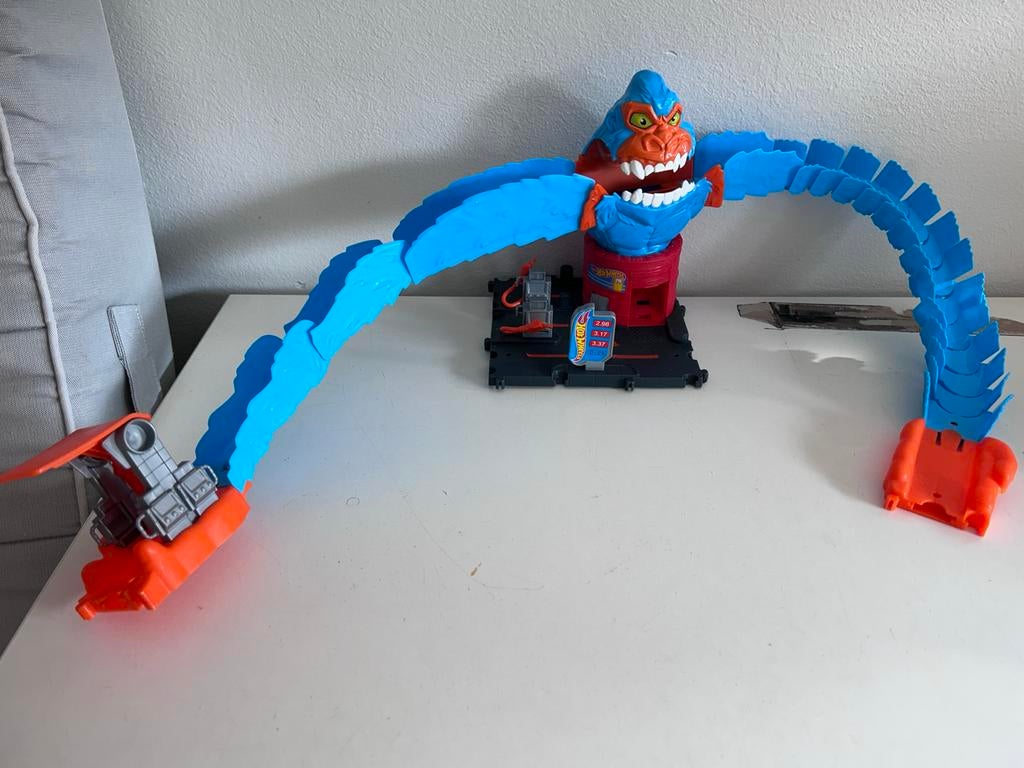 Hot Wheels City Gorilla Aanval Racebaan, Racebaan, Zelf te bouwen, Nieuw, Ophalen of Verzenden