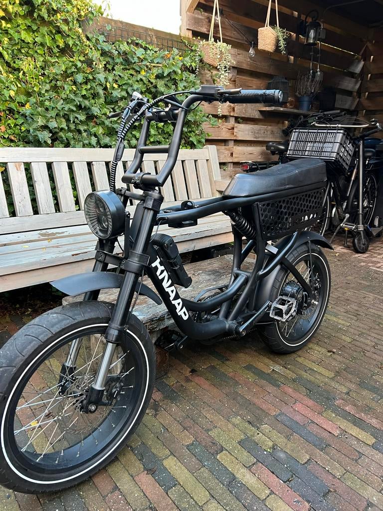 Knaap e-bike - Stoere fatbike met lange zadel, Overige merken, Gebruikt, Ophalen of Verzenden, Minder dan 47 cm