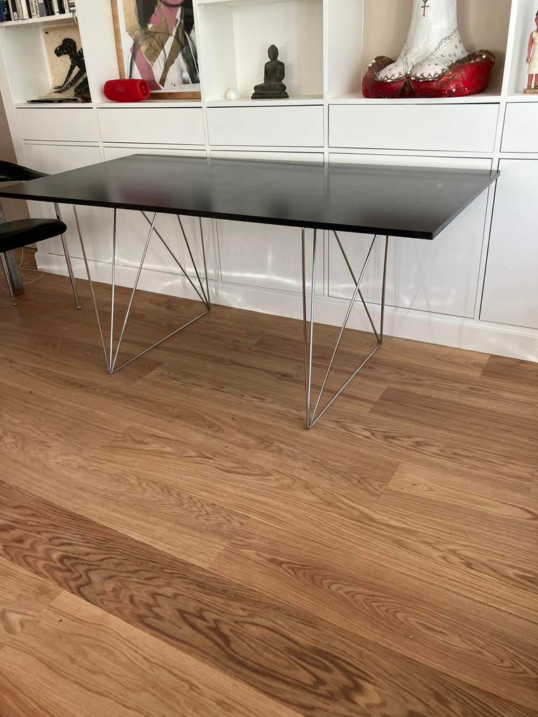 Design eetafel, Huis en Inrichting, Tafels | Eettafels, Ophalen, Gebruikt, 50 tot 100 cm, Vijf personen of meer