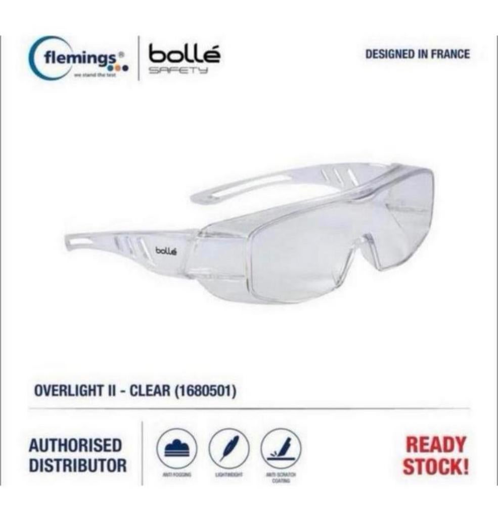 Bolle Overlight II - doos met 7 veiligheidsbril veiligheid, Nieuw, Ophalen of Verzenden, H, H