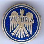 Victoria motorfietsen zilverkleurig broche ( G_144 ), Verzenden, Zo goed als nieuw, Transport