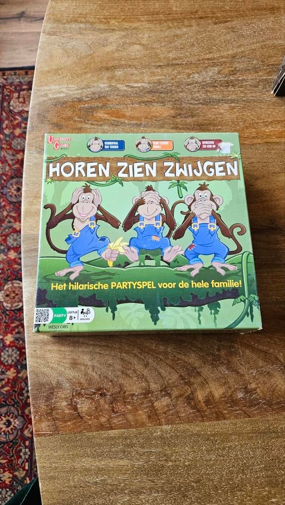 Horen Zien Zwijgen bordspel, Vijf spelers of meer, Ophalen, Gebruikt, University Games