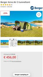 Berger Arno Air 3 opblaasbare tunneltent, Ophalen, Zo goed als nieuw, Tot en met 3