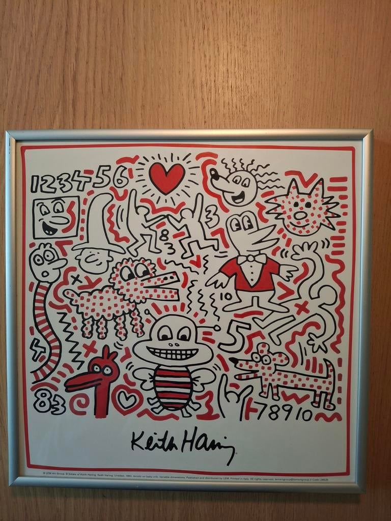 T.E.A.B Kunst Keith Haring baby crib 1983 code:LM529, Ophalen, Kind