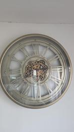 Klok 80 cm met draaiende tandwielen, Ophalen of Verzenden, Zo goed als nieuw, Wandklok