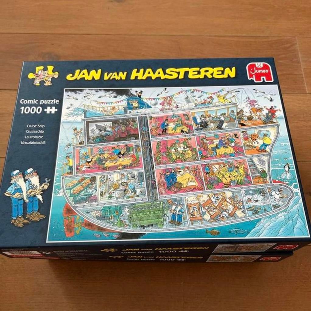 Jan van Haasteren puzzel Cruiseschip, Ophalen of Verzenden, 500 t/m 1500 stukjes, Zo goed als nieuw