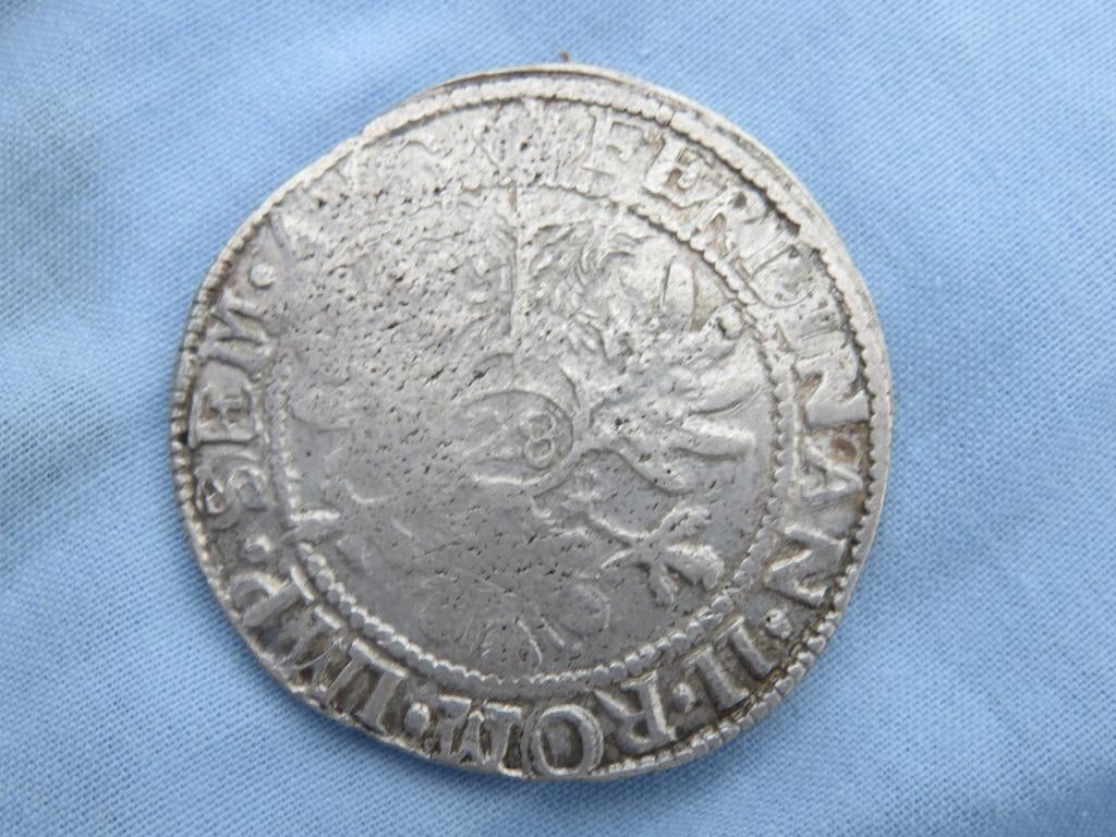 Bodemvondst - 28 stuivers in zilver - Emden - 17e eeuw, Postzegels en Munten, Munten | Nederland, Vóór koninkrijk, Zilver, Losse munt