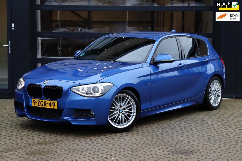 BMW 1-serie 116i Executive | NAP | M-SPort | Cruise | Harman, Gebruikt, Euro 6, 4 cilinders, Blauw