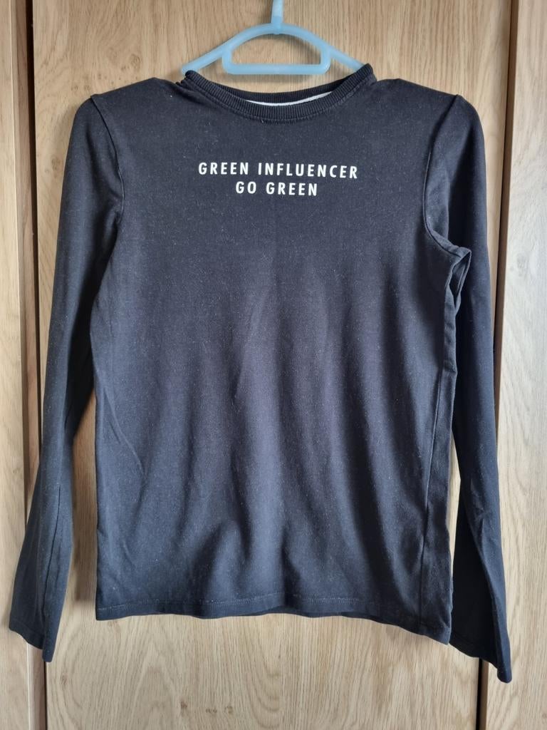 Longsleeve Name It zwart, valt als maat 140/, Kinderen en Baby's, Kinderkleding | Maat 140, Gebruikt, Ophalen of Verzenden, Shirt of Longsleeve