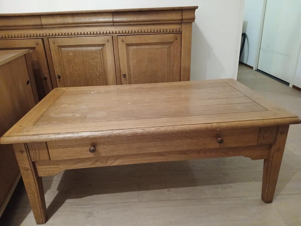 Eikenhouten meubelset, Ophalen, Gebruikt, Rechthoekig, Minder dan 50 cm