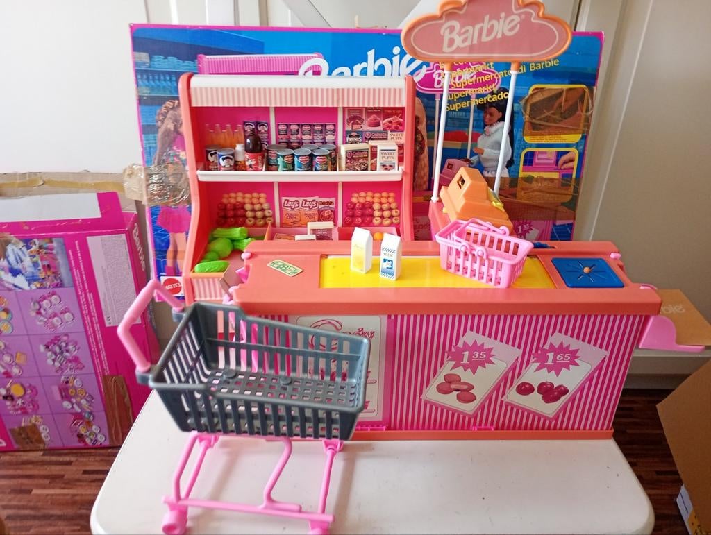 Vintage Barbie Supermarkt Jaren '80 - Compleet met Doos, Ophalen of Verzenden