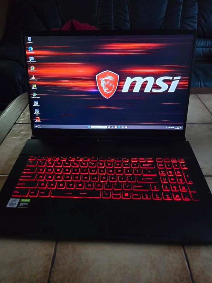 MSI GF75 thin 10SDR , core i5 10e gen, 16GB DDR4 , 512GB SSD, Computers en Software, Windows Laptops, Zo goed als nieuw, 17 inch of meer