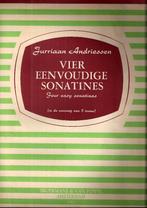 U54 bladmuziek vier eenvoudige sonatines ( piano ), Gebruikt, Klassiek, Ophalen of Verzenden, Artiest of Componist