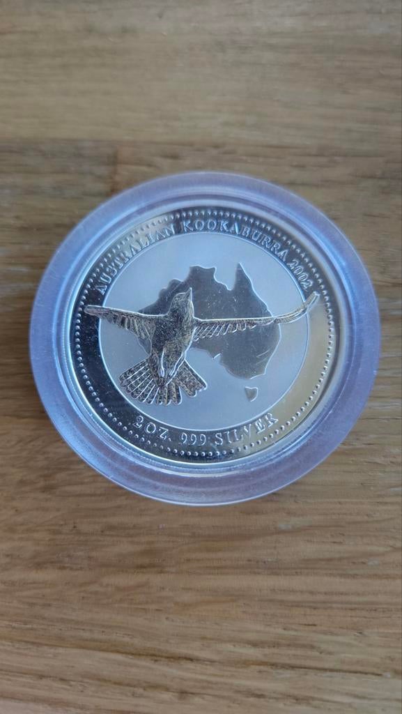 2 ounce kookaburra 2002, Ophalen of Verzenden, Zilver