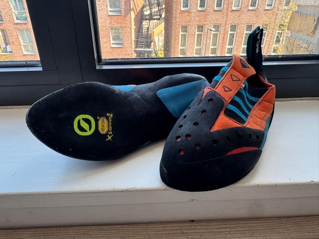 Scarpa Instinct SR klimschoenen maat EU 37,5, Sport en Fitness, Klimsport, Ophalen, Zo goed als nieuw, Klimsportschoenen