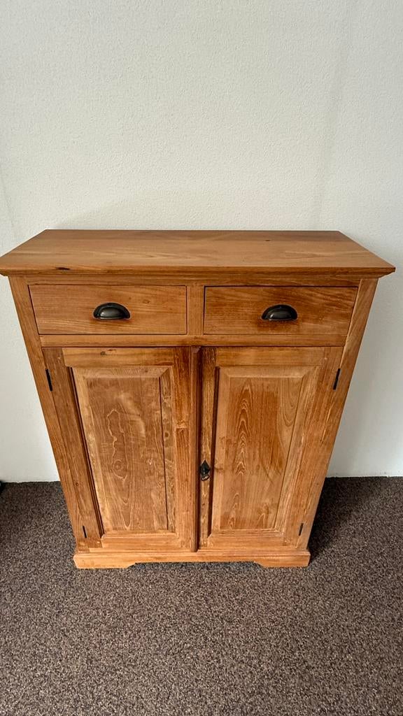 Teakhouten meidenkast!, Ophalen, Gebruikt, 25 tot 50 cm, 50 tot 100 cm