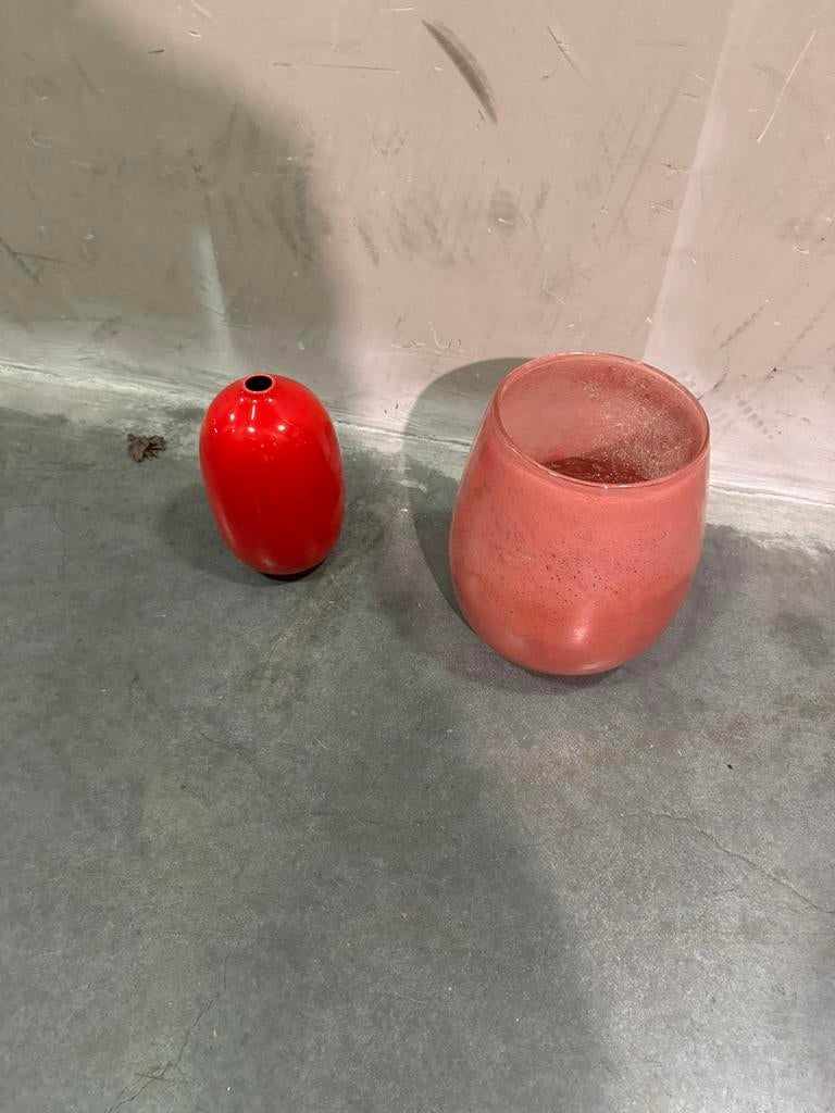 Verschillende vazen, Overige kleuren, Ophalen of Verzenden, Minder dan 50 cm, Glas