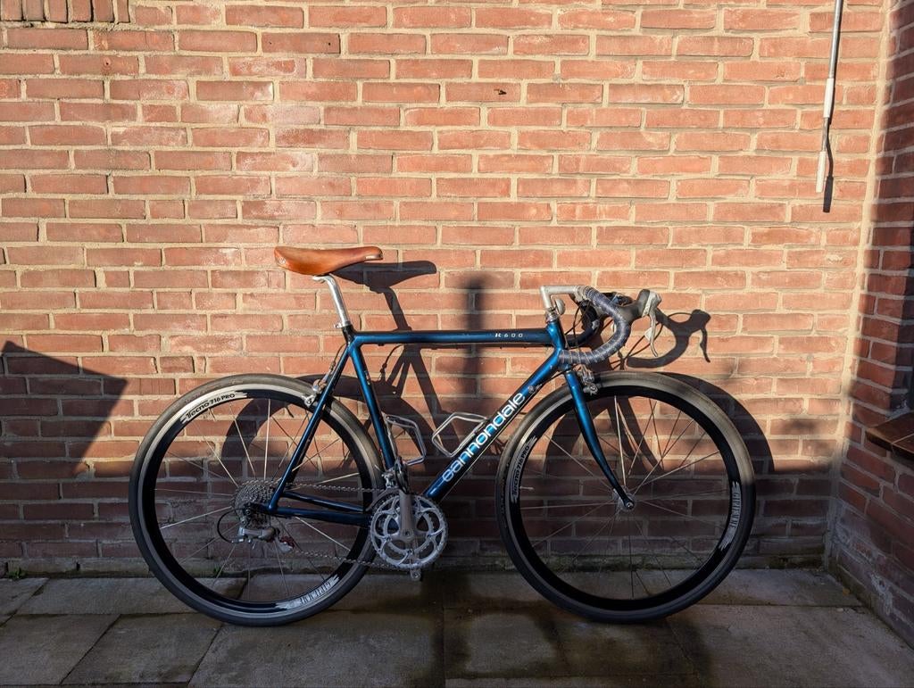 Cannondale R600 racefiets - Blauw, 2x8 versnellingen 56cm, Gebruikt, Aluminium, Meer dan 20 versnellingen, Ophalen