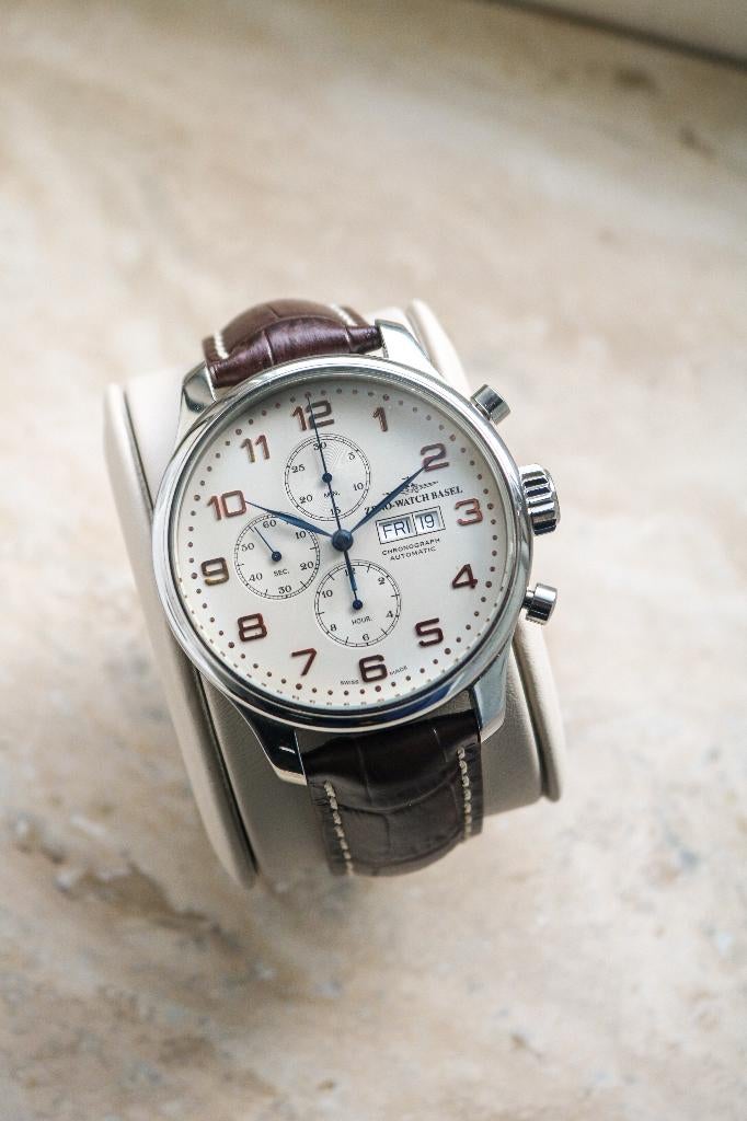 Zeno Pilot Watch Basel Automatic – Ref. 8557, Sieraden, Tassen en Uiterlijk, Horloges | Heren, Leer, Staal, Polshorloge, 1431EE