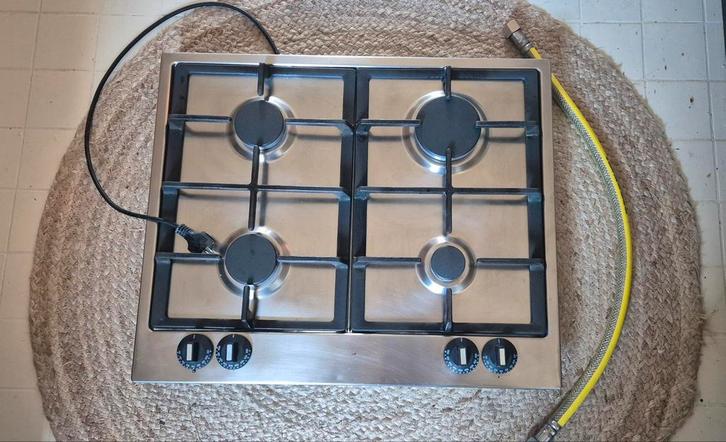 Gaskookplaat met 4 pitten, Witgoed en Apparatuur, Kookplaten, Vrijstaand, Gas, 4 kookzones, Ophalen