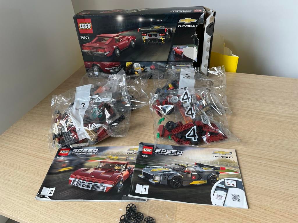 Lego Speed Champions 76903 Chevrolet Corvette, Lego, Zo goed als nieuw, Complete set, Inclusief instructies