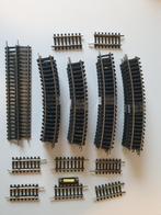 Piko H0 holle rails + verloopst naar Fleischmann/Roco/Lima, Gebruikt, Gelijkstroom, Analoog, Rails