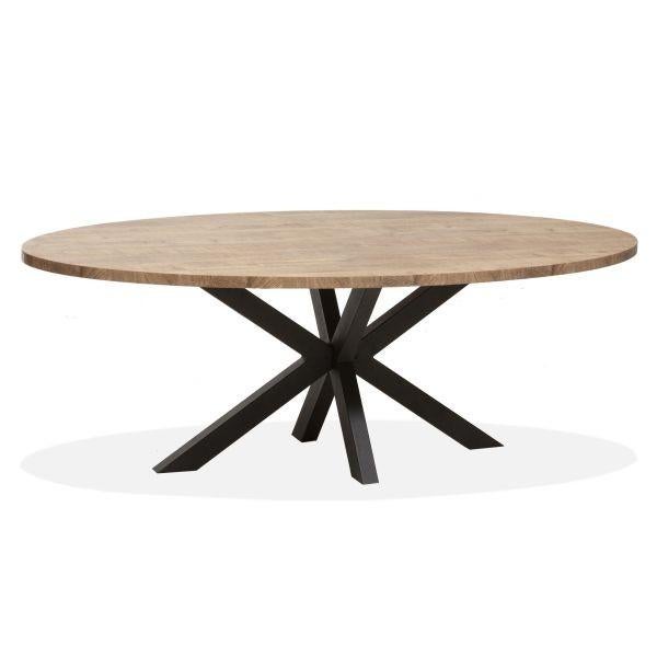 Ovale eettafel Lynn 180x102, Overige materialen, 100 tot 150 cm, Ophalen of Verzenden, 150 tot 200 cm
