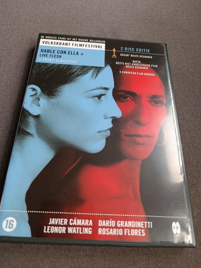 Hable con Ella + live flesh - dvd, Vanaf 16 jaar, Ophalen of Verzenden, Zo goed als nieuw, Overige gebieden