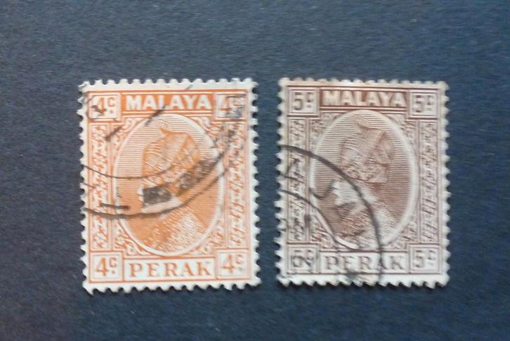 Engelse kolonie. Perak. 1935/36, Postzegels en Munten, Postzegels | Azië, Gestempeld, Zuidoost-Azië, Verzenden