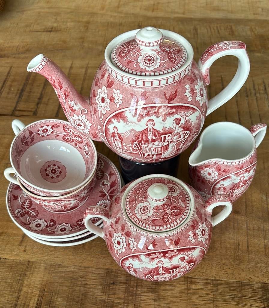Theeservies “ Tea Drinker” Societe Ceramique Maastricht, Ophalen of Verzenden