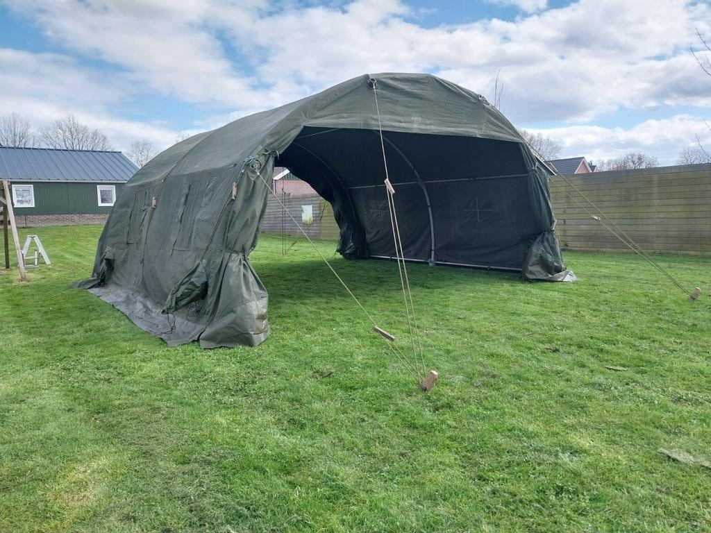 Legertent / Boogtent KL te huur Army tent militaire tent, Ophalen, Gebruikt, Meer dan 6