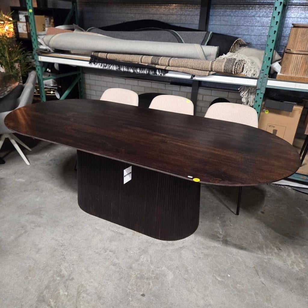 Deens Ovale Eettafel Olav 230 cm Mangohout van Sohome, Ophalen