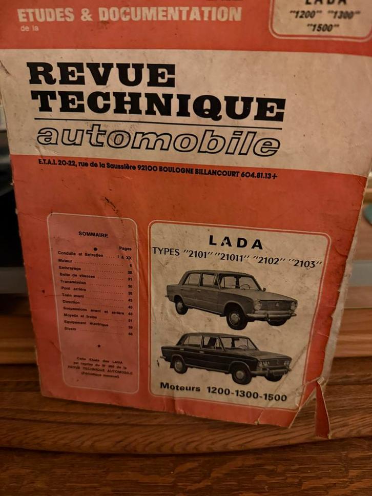 Revue Technique Automobile Lada 2101, 21011, 2102, 2103, Auto diversen, Handleidingen en Instructieboekjes, Ophalen of Verzenden