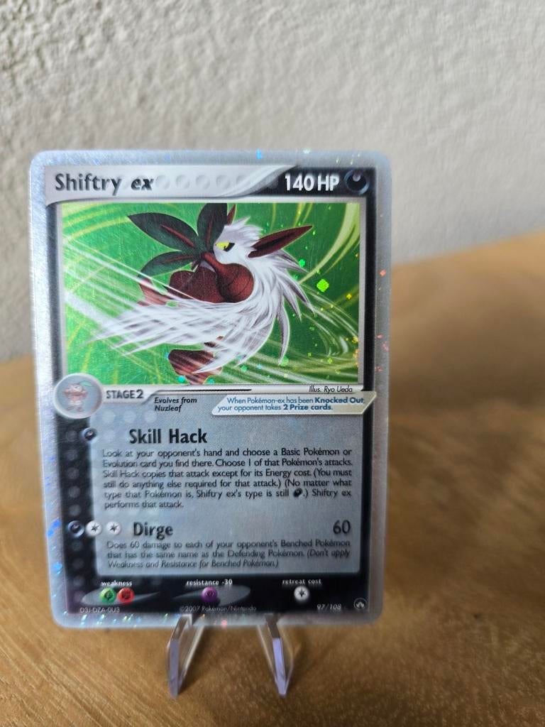 Shiftry EX - EX Power Keepers #97, Hobby en Vrije tijd, Verzamelkaartspellen | Pokémon, Zo goed als nieuw, Losse kaart, Foil, Verzenden