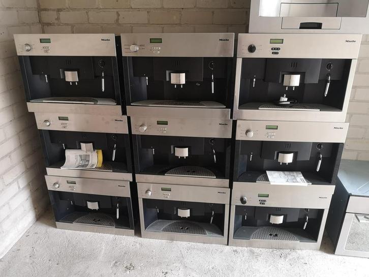 Miele inbouw koffieautomaten te koop -partij van 11, Witgoed en Apparatuur, Koffiezetapparaten, Gebruikt, Koffiemachine, Ophalen